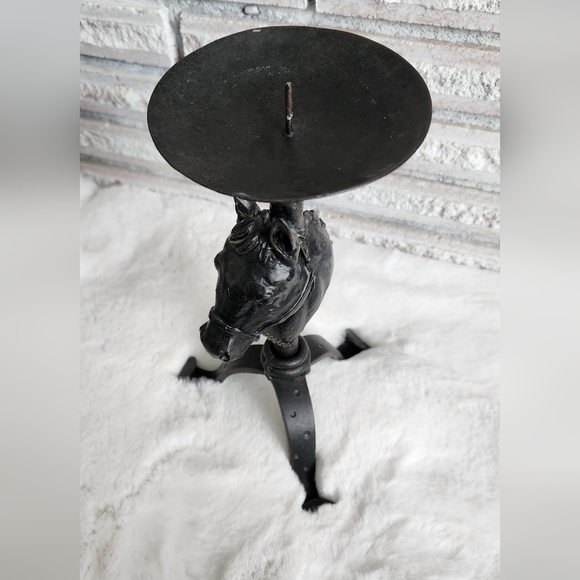Vintage Horse Candlestick Candle Holder - Picture 2 of 8